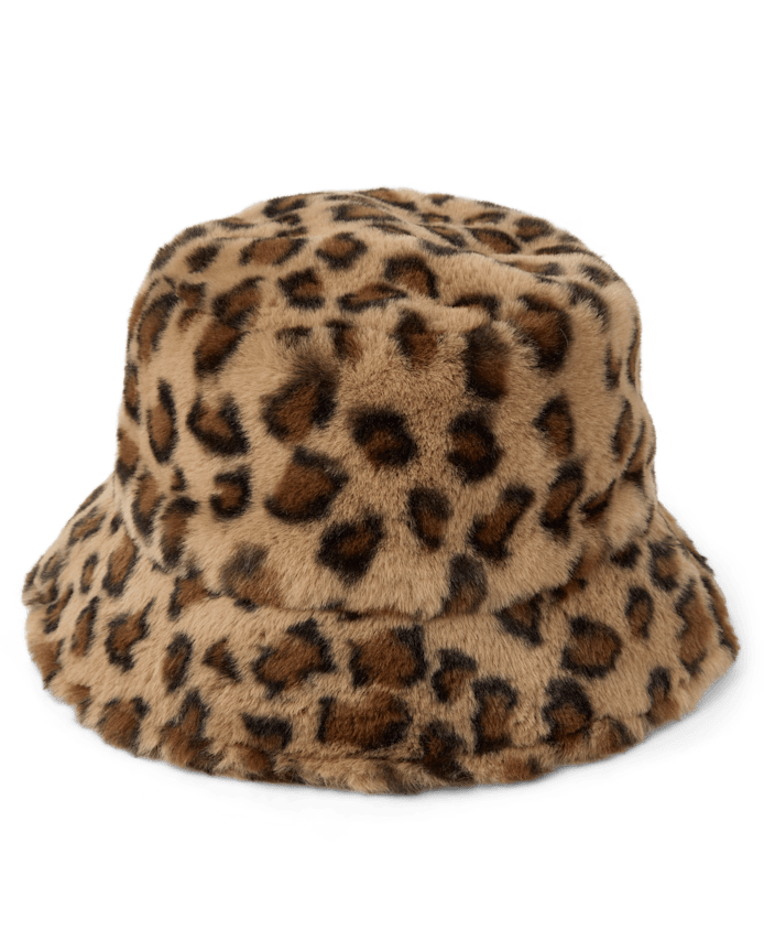 Girls Faux Fur Bucket Hat
