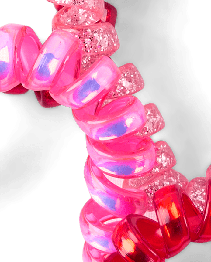 Girls Heart Coil Bracelet 4-Pack