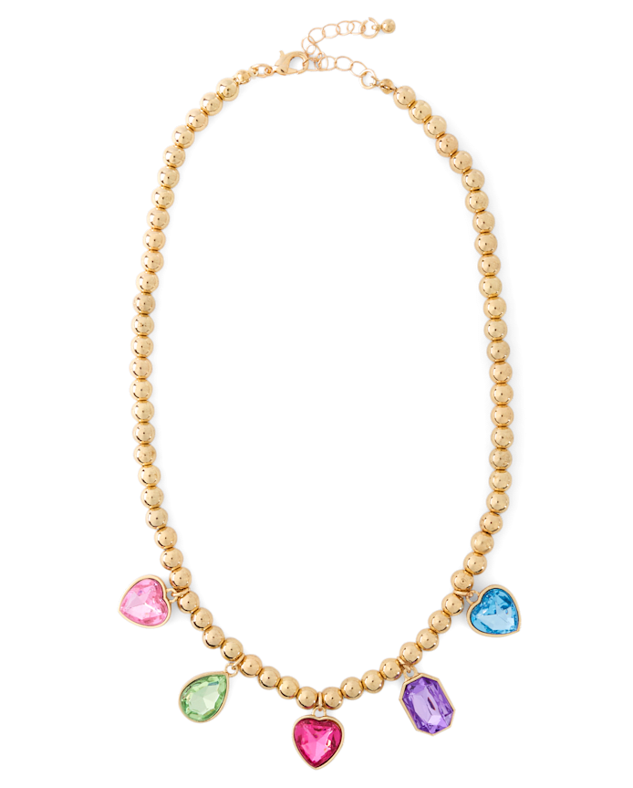 Girls Faux Gemstone Necklace
