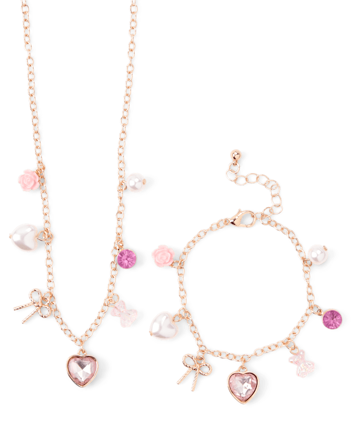 Girls Charm 2-Piece Jewelry Set