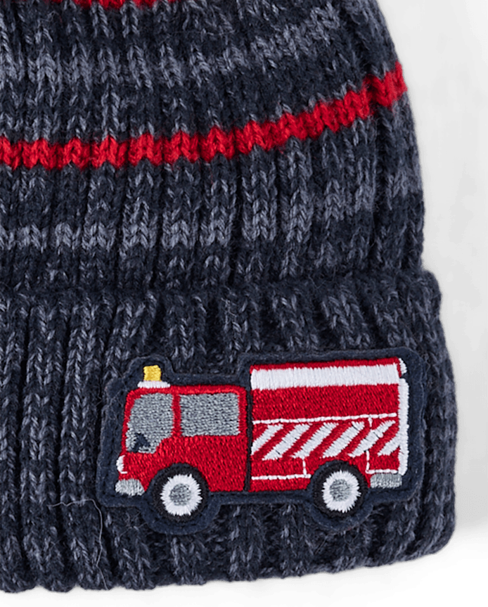 Toddler Boys Fire Truck 2-Piece Cold Weather Set