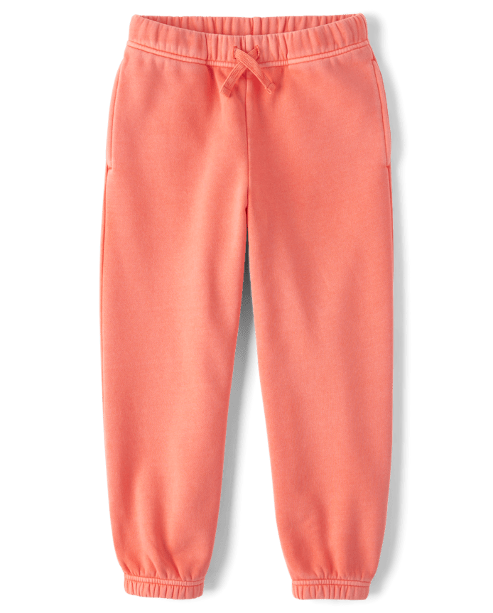 Boys Garment Dyed Premium Fleece Jogger Pants