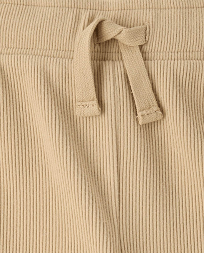 Boys Sueded Rib Cargo Jogger Pants