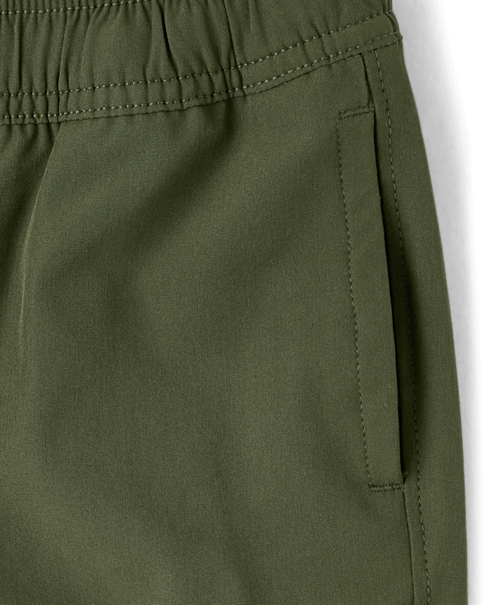 Pantalon de jogging cargo doublé parachute à séchage rapide pour garçon