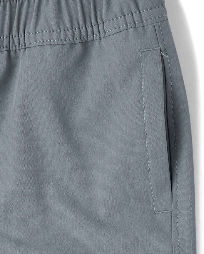 Boys Quick Dry Lined Parachute Cargo Jogger Pants