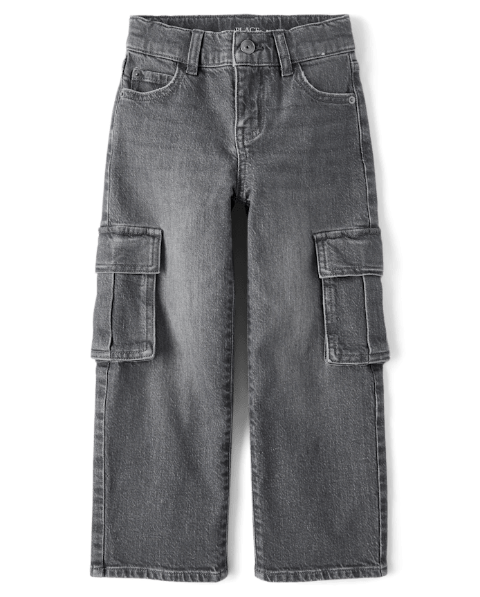 Kids Baggy Cargo Jeans