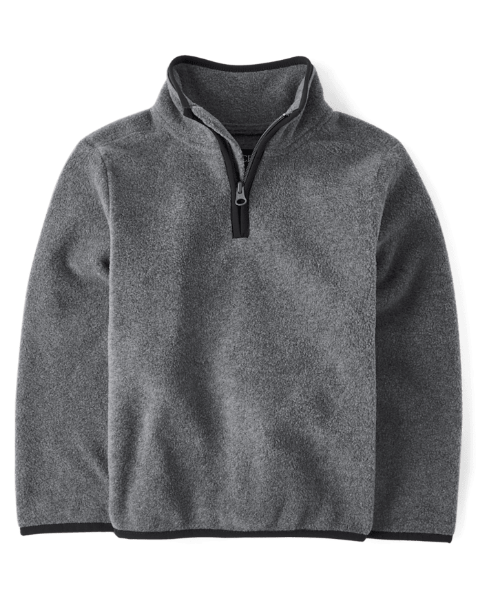 Pull demi-zip en micropolaire pour garçon