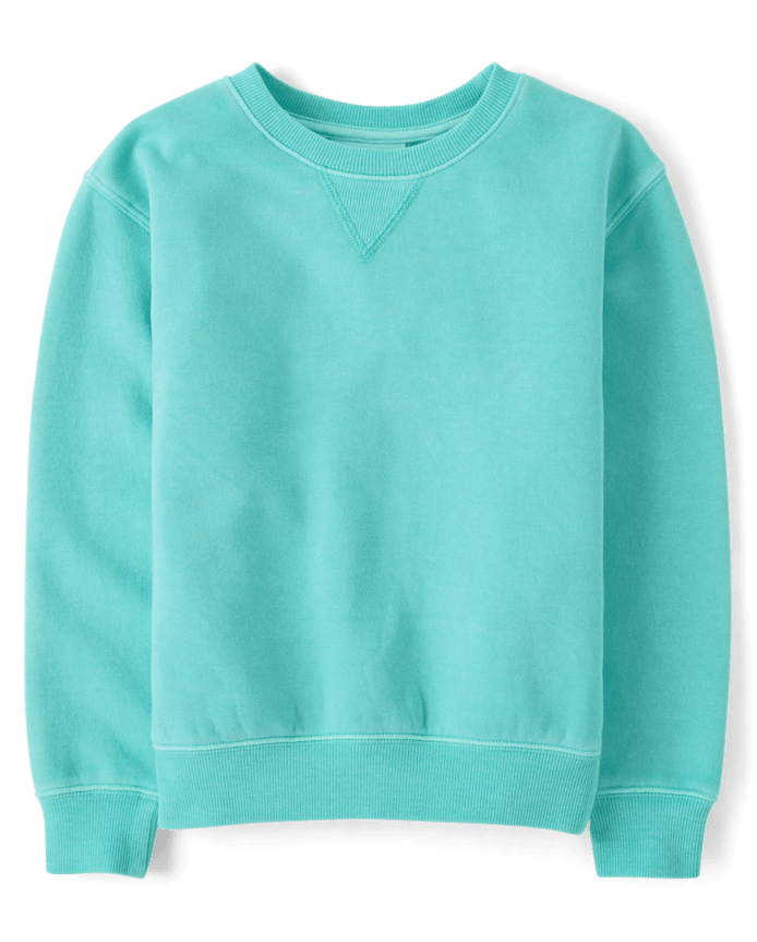 Kids Garment Dyed Premium Fleece Sweatshirt