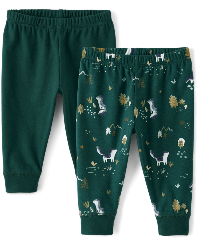 Baby Boys Wolf Pants 2-Pack