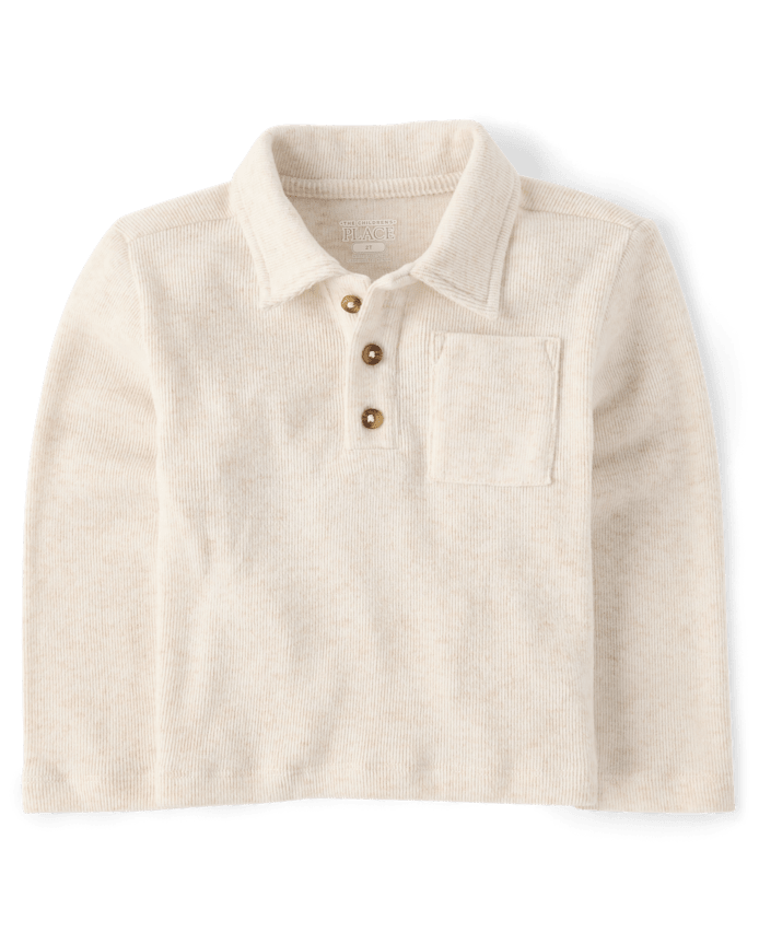 Baby And Toddler Boys Plush Rib Polo