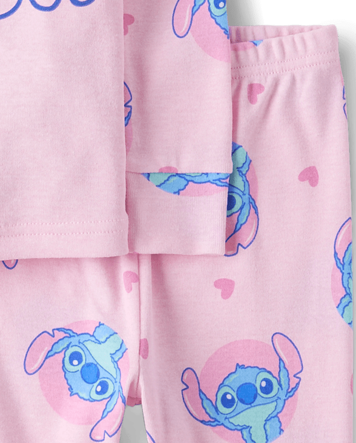 Baby And Toddler Girls Stitch™ Snug Fit Cotton Pajamas