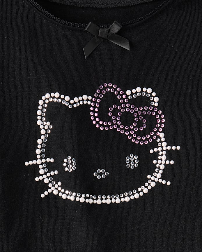 Girls Hello Kitty® Embellished Ribbed Baby Tee
