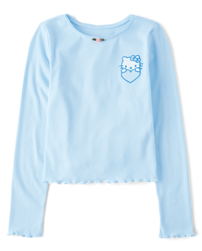 Girls Hello Kitty® Embellished Ribbed Baby Tee