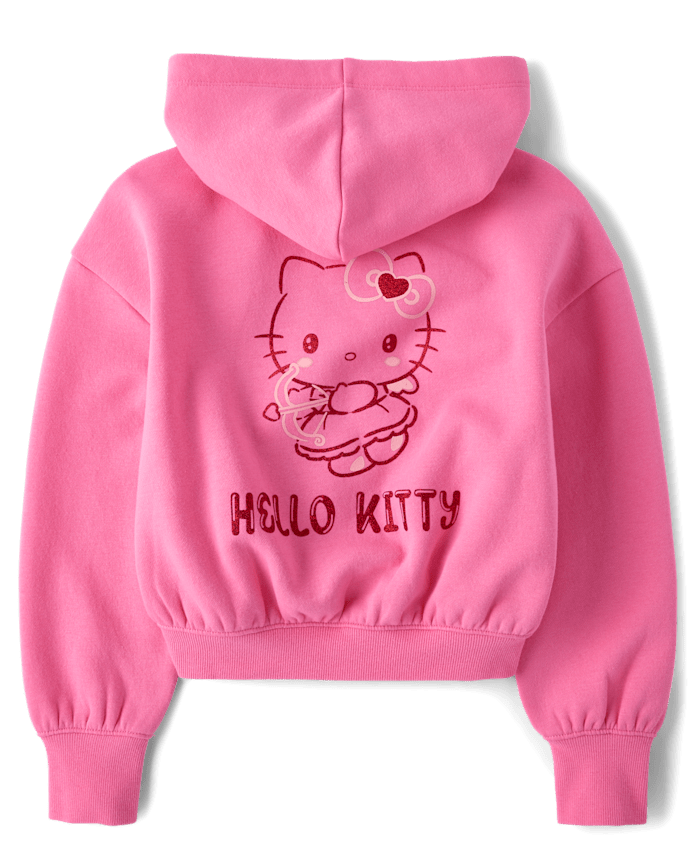 Girls Hello Kitty® Embellished Premium Fleece Hoodie