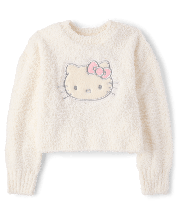 Girls Hello Kitty® Applique Sweater