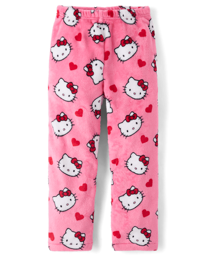 Girls Hello Kitty® Heart Fleece Pajama Pants