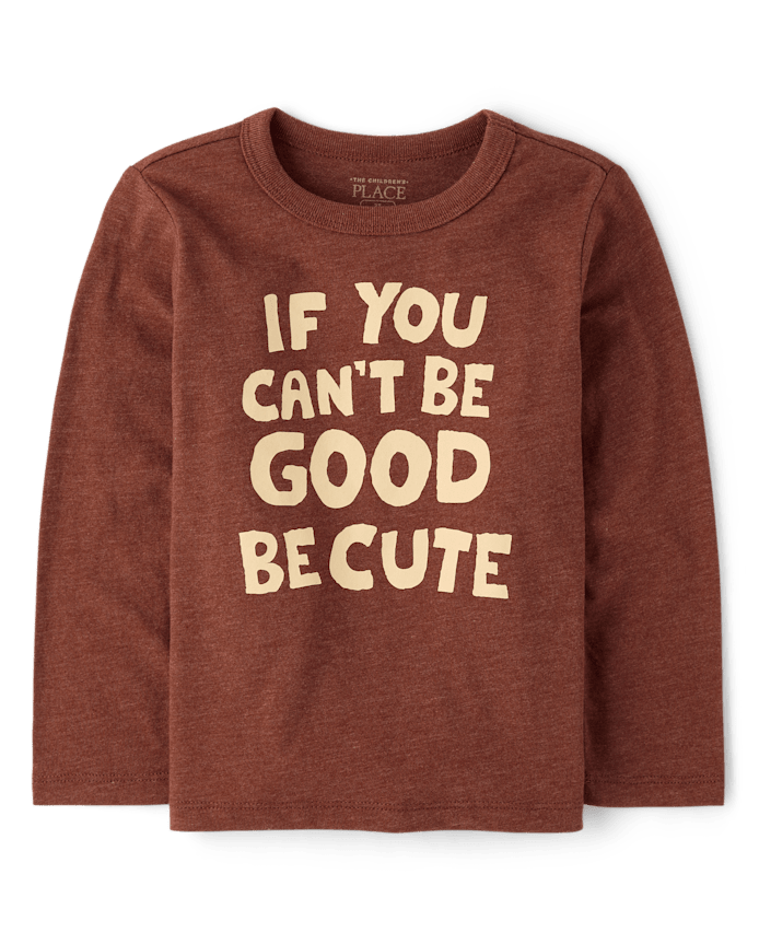 T-shirt graphique « Soyez mignons » pour bébés et tout-petits garçons