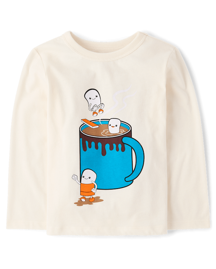 Baby And Toddler Boys Hot Cocoa Pool Graphic Tee