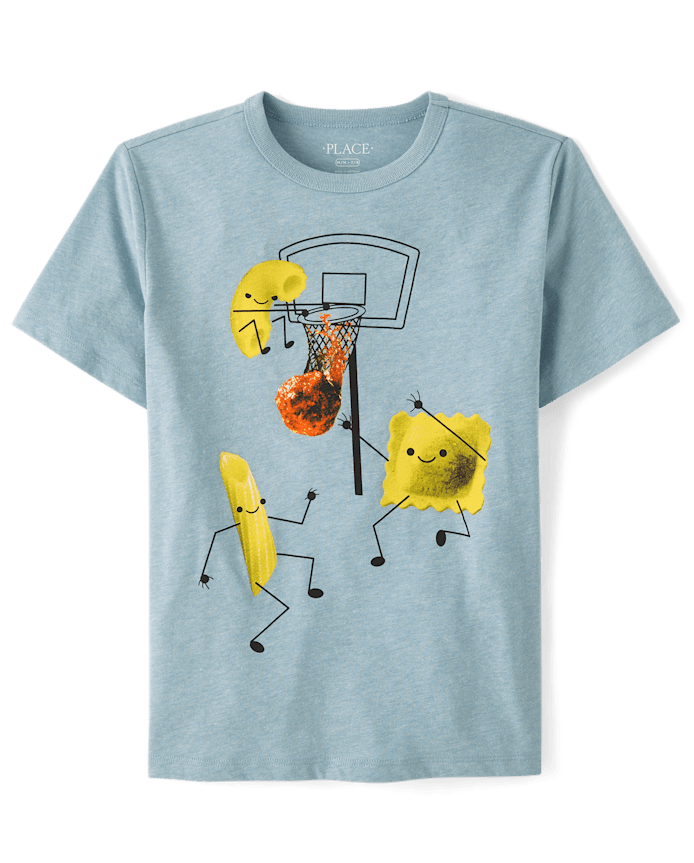 T-shirt graphique de basket-ball pour garçons