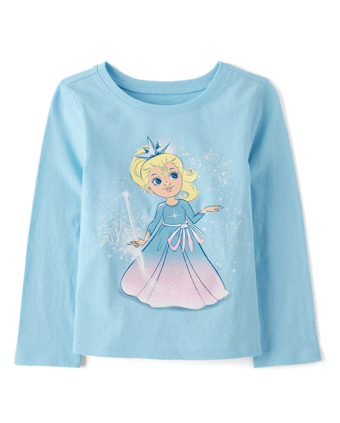 Baby And Toddler Girls Princess Graphic Tee