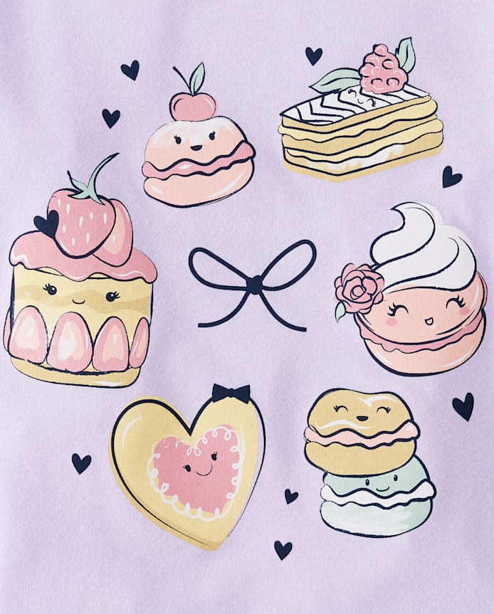 Baby And Toddler Girls Sweet Treats Graphic Tee