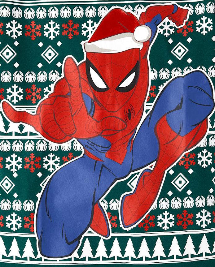 Boys Spider-Man™ Fairisle Christmas Graphic Tee