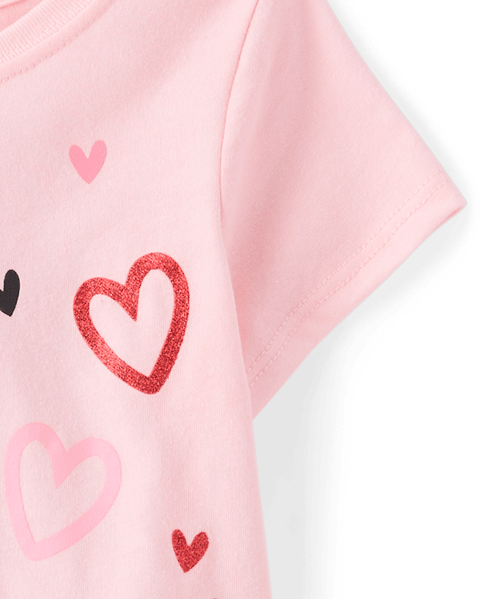 Baby And Toddler Girls Minnie Mouse™ Valentine's Day Graphic Tee
