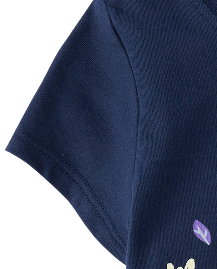 Baby And Toddler Girls Frozen™ Elsa Forest Glitter Graphic Tee