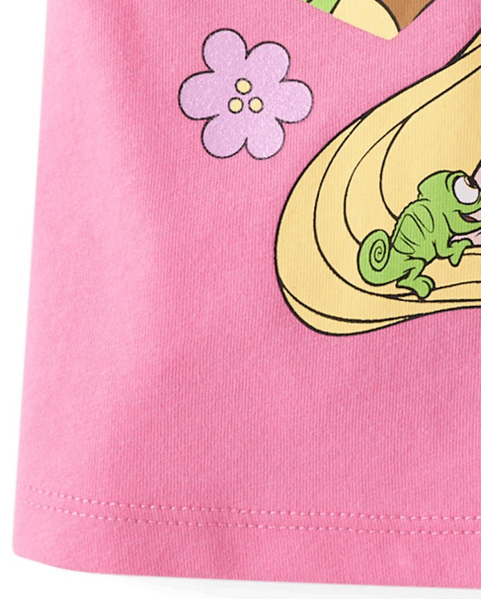 Baby And Toddler Girls Disney™ Princess Glitter Graphic Tee