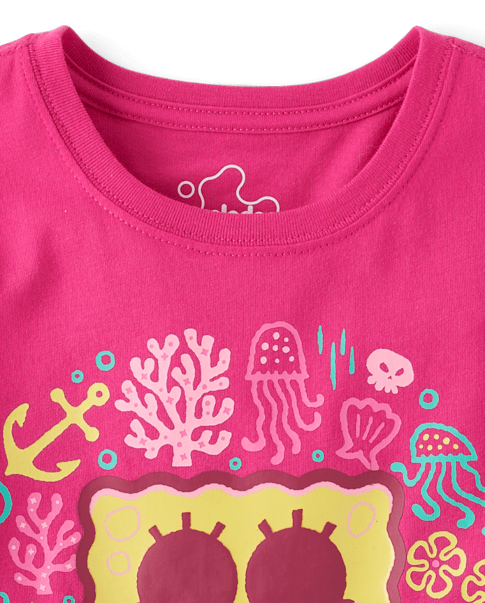 Girls SpongeBob SquarePants™ Skull And Crossbones Graphic Tee