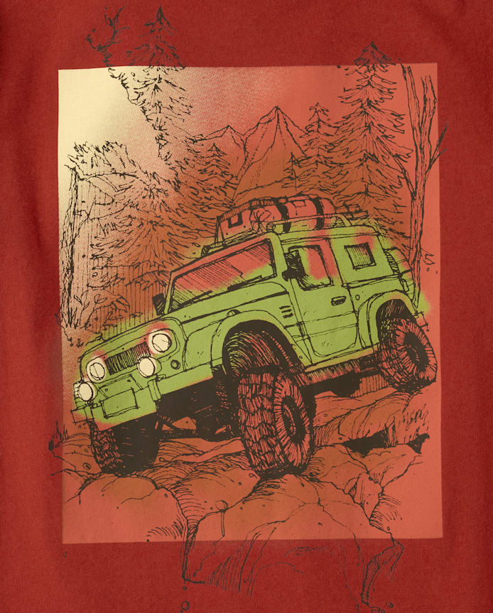 Boys Rock Crawler Truck Graphic Tee