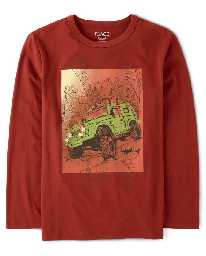 Boys Rock Crawler Truck Graphic Tee