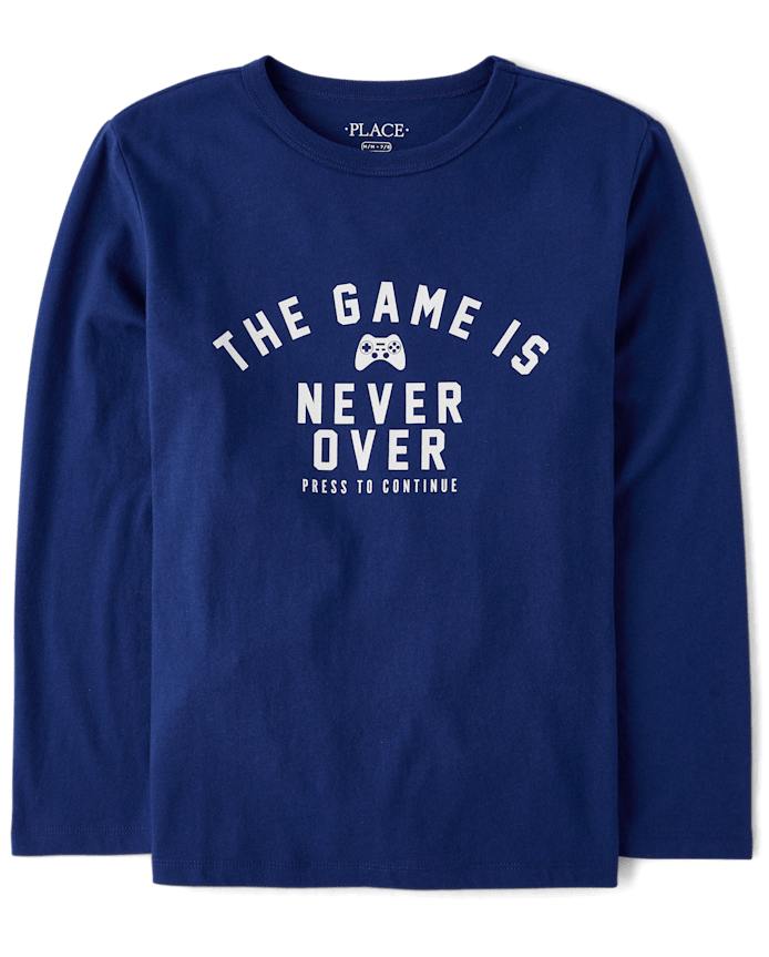 Boys Game Is Never Over Graphic Tee