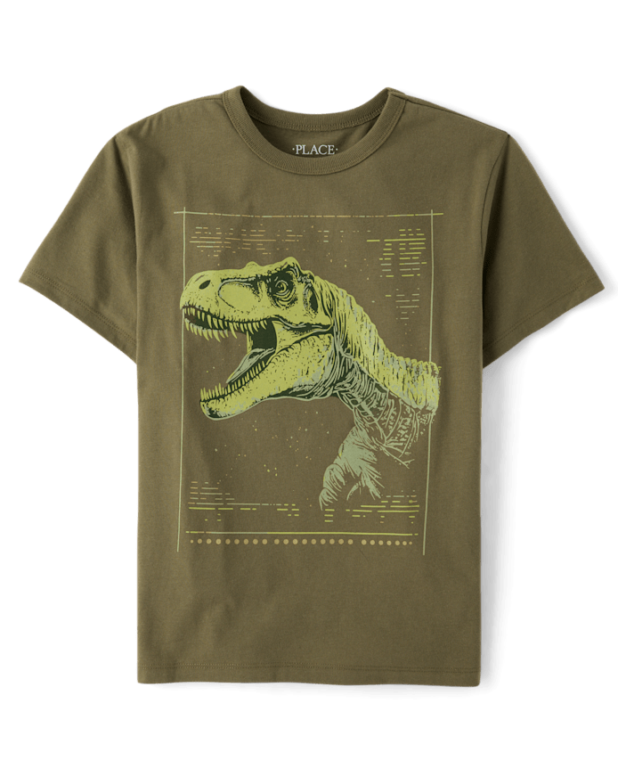 T-shirt graphique Dino Profile pour garçon