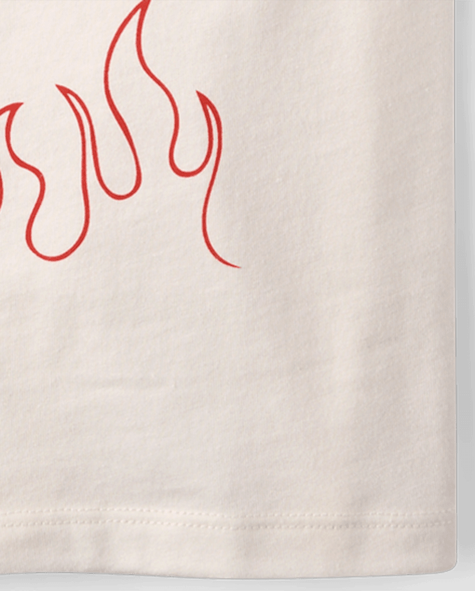 Boys Valentine's Day I'm So Fire Dragon Graphic Tee