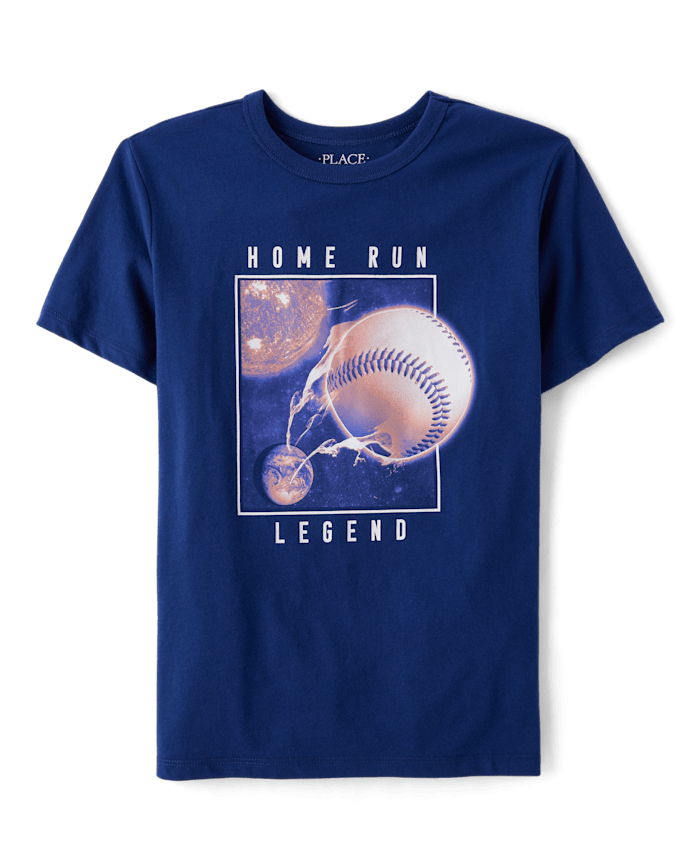 Boys Home Run Legend Baseball Graphic Tee