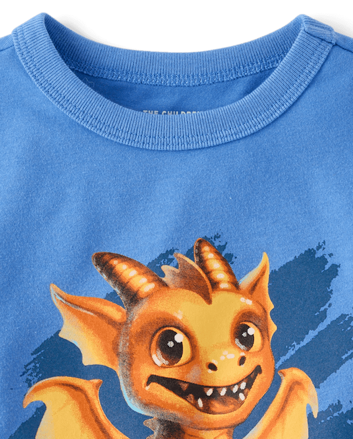 Baby And Toddler Boys Dragon Graphic Tee
