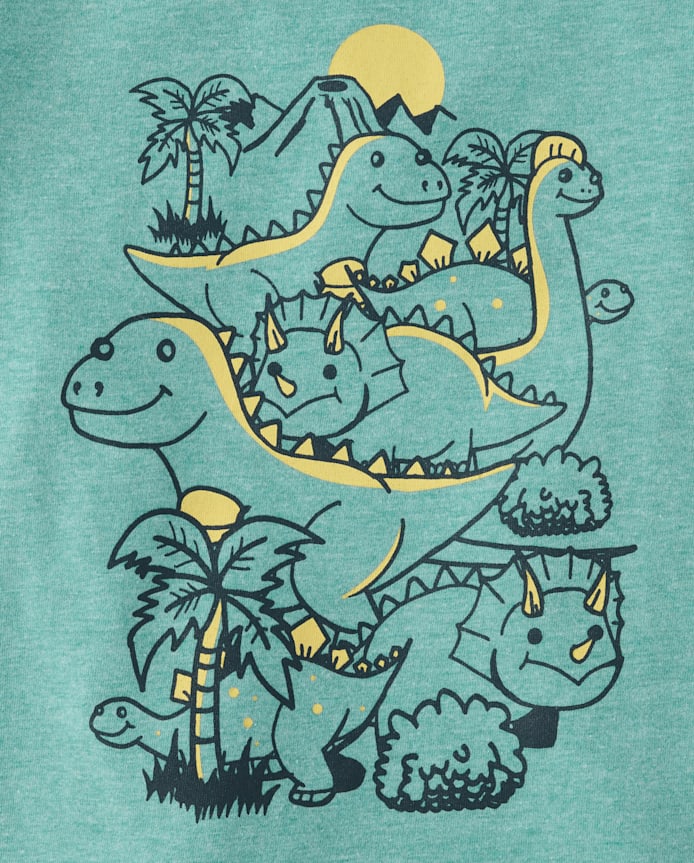 T-shirt graphique pour bébé et tout-petit avec motif dinosaure