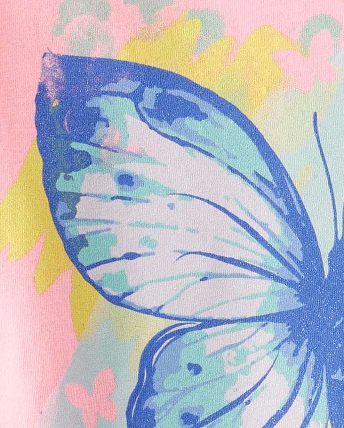 Girls Butterfly Graphic Tee
