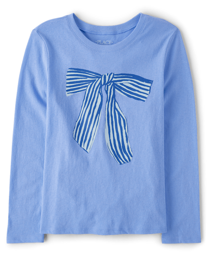 Girls Bow Graphic Tee