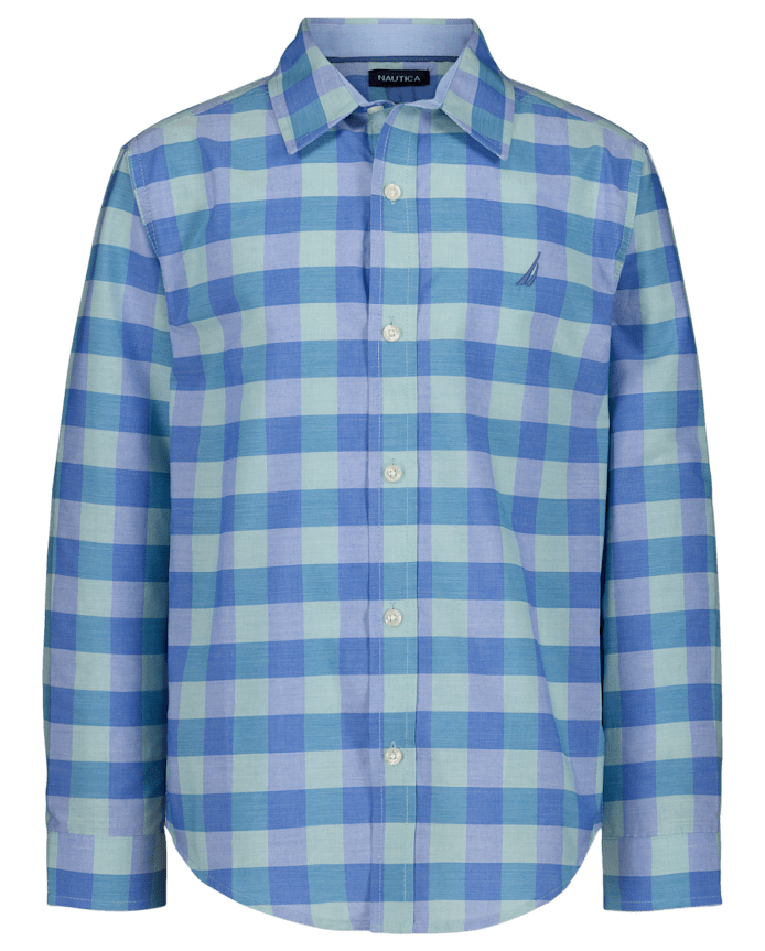 Boys Nautica® Plaid Button Up Shirt