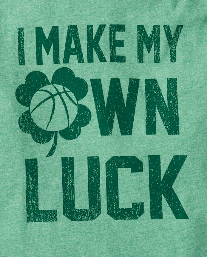 Boys St. Patrick's Day Make My Own Luck Graphic Tee