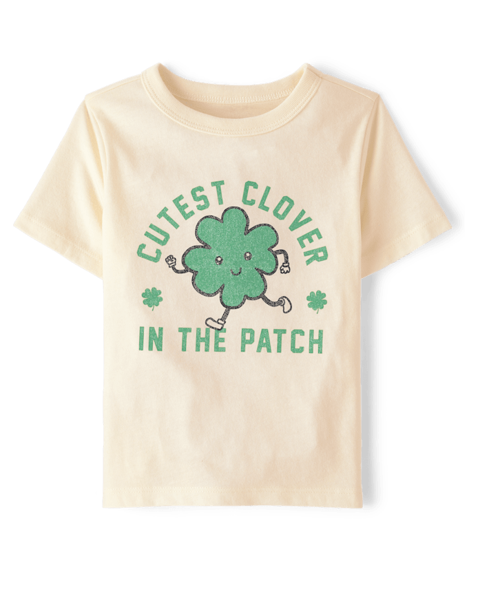 Baby And Toddler Boys St. Patrick's Day Cutest Clover Graphic Tee