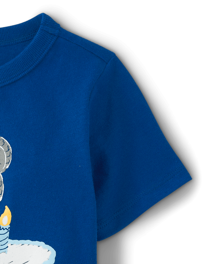 Baby And Toddler Boys Birthday Monster Truck Graphic Tee