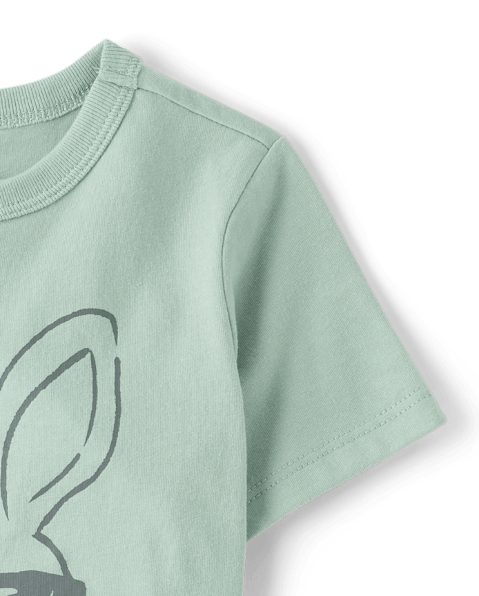 Baby And Toddler Boys Easter Bunny Sunglasses Graphic Tee