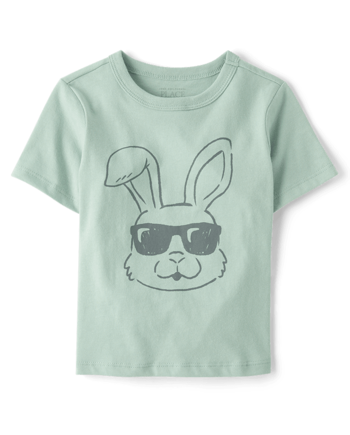 Baby And Toddler Boys Easter Bunny Sunglasses Graphic Tee
