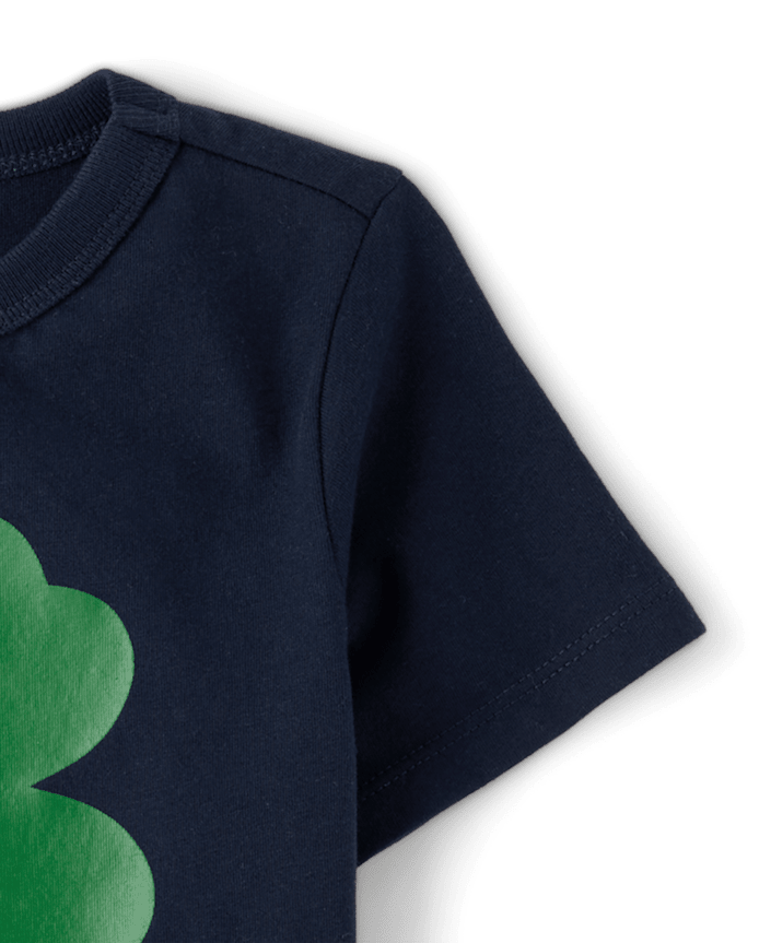 Baby And Toddler Boys St. Patrick's Day Happy Clover Graphic Tee