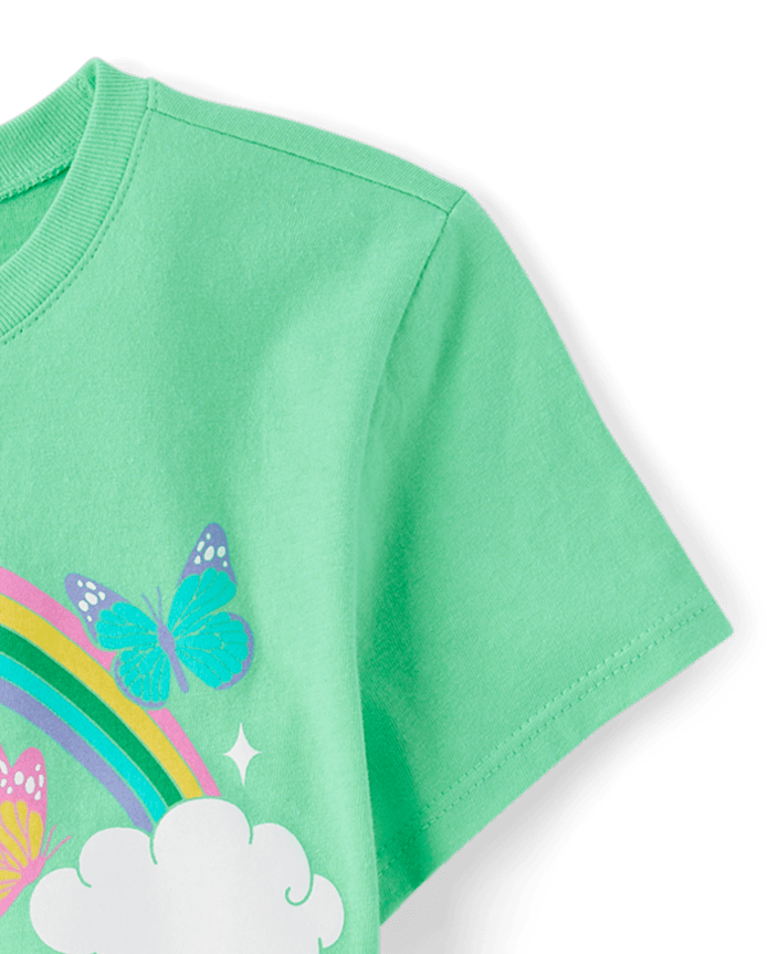 Girls St. Patrick's Day Lucky Girl Graphic Tee