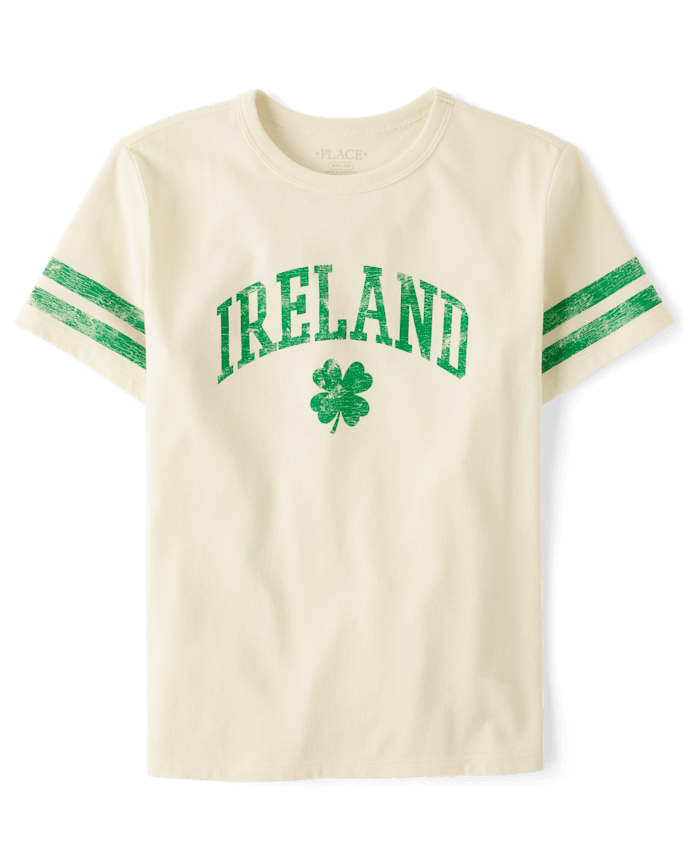 Girls St. Patrick's Day Ireland Oversized Graphic Tee