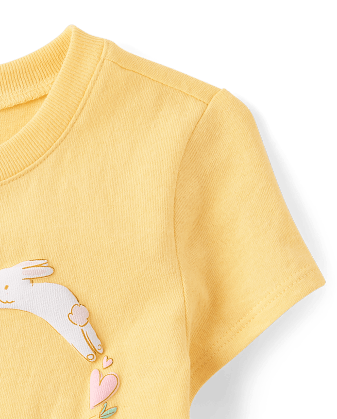 Baby And Toddler Girls Easter Loved By Every Bunny Graphic Tee